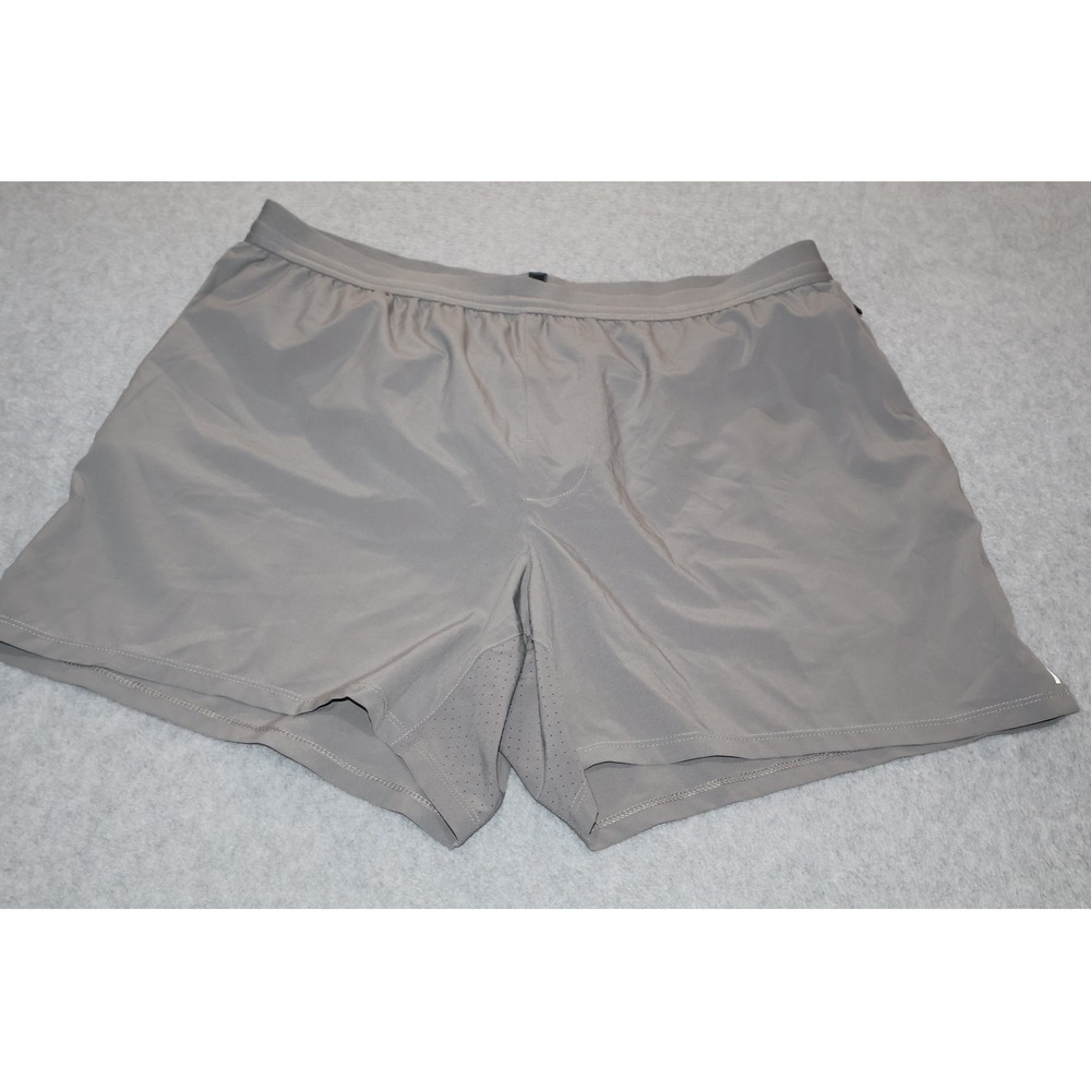 VRST Active Lined Running Athletic Training Shorts Mens Large Gray 5 Inch Inseam
